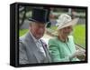 Prince Charles and Camilla, Duchess of Cornwall arriving at Royal Ascot-Associated Newspapers-Framed Stretched Canvas