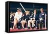 Prince Charles and Diana Princess of Wales, Prince William and Prince Harry-Associated Newspapers-Framed Stretched Canvas