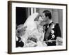 Prince Charles and His New Bride Diana Kiss on the Balcony of Buckingham Palace-null-Framed Photographic Print