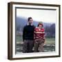 Prince Charles and Lady Diana Spencerwearing Thick Wool Sweaters Cords at Balmoral May 1981-null-Framed Photographic Print