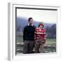 Prince Charles and Lady Diana Spencerwearing Thick Wool Sweaters Cords at Balmoral May 1981-null-Framed Photographic Print