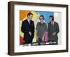 Prince Charles and Prince William visiting Newport in Wales where theu visited the homeless at the -null-Framed Photographic Print