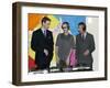 Prince Charles and Prince William visiting Newport in Wales where theu visited the homeless at the -null-Framed Photographic Print