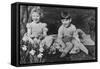 Prince Charles and Princess Anne as Children at Balmoral, 28th September 1952-Lisa Sheridan-Framed Stretched Canvas