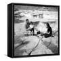 Prince Charles and Princess Anne with Their Uncle Lord Mountbatten on the Island of Malta-null-Framed Stretched Canvas