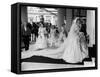 Prince Charles and Princess Diana After Their Wedding at St Pauls Cathedral-null-Framed Stretched Canvas