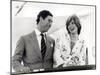Prince Charles and Princess Diana on Board the Royal Yacht Britannia Whilst on Honeymoon, 1981-null-Mounted Photographic Print
