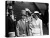 Prince Charles and Princess Diana with Oliver Hoare and Wife Diane at Royal Horserace Meeting-null-Stretched Canvas