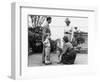 Prince Charles and Princess Diana with Prince William and Prince Harry, meet the headmistress as Ha-null-Framed Photographic Print