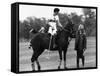 Prince Charles Apologizing to Girlfriend Jane Ward at a Polo Match-null-Framed Stretched Canvas