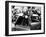 Prince Charles at Cambridge University Steps from His Mini Car on Arriving at Trinity College-null-Framed Photographic Print