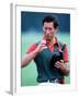 Prince Charles at Polo at Windsor Holding a Bottle of Champange May 1985-null-Framed Photographic Print