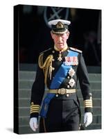 Prince Charles at St Paul's Cathedral Where Queen Elizabeth Unveiled Memorial to British Servicemen-null-Stretched Canvas