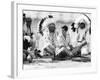 Prince Charles Attending Blackfoot Indian Tribal Ceremony in Calgary, Canada-null-Framed Photographic Print