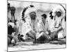 Prince Charles Attending Blackfoot Indian Tribal Ceremony in Calgary, Canada-null-Mounted Photographic Print