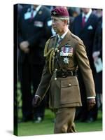 Prince Charles During Ceremony at Oosterbeek Cemetary, Holland-null-Stretched Canvas