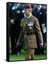 Prince Charles During Ceremony at Oosterbeek Cemetary, Holland-null-Framed Stretched Canvas