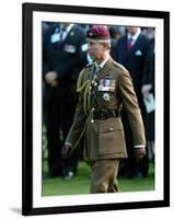 Prince Charles During Ceremony at Oosterbeek Cemetary, Holland-null-Framed Photographic Print