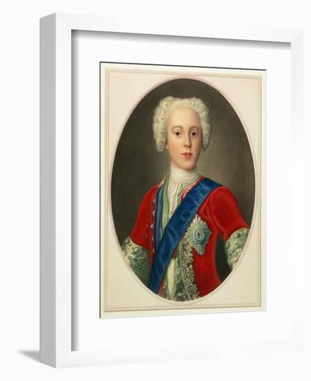 Prince Charles Edward Louis Philip Casimir Stewart the Young Pretender or "Bonnie Prince Charlie"-null-Framed Giclee Print