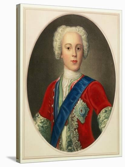 Prince Charles Edward Louis Philip Casimir Stewart the Young Pretender or "Bonnie Prince Charlie"-null-Stretched Canvas