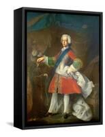 Prince Charles Edward Louis Philip Casimir Stuart (Bonnie Prince Charlie) (1720-88)-Louis Gabriel Blanchet-Framed Stretched Canvas