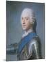 Prince Charles Edward Stewart, 1720-88-Maurice Quentin de La Tour-Mounted Giclee Print