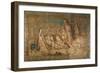 Prince Charles Edward Stuart (1720-1788), Asleep in a Cave After the Battle of Culloden-H. Verbeocken-Framed Giclee Print