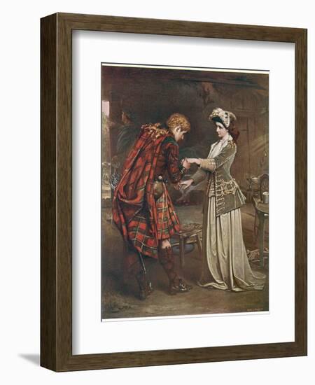 Prince Charles Edward Stuart Bids Farewell to Flora Macdonald Who Aided His Escape-Andre & Sleigh-Framed Photographic Print