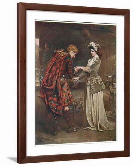 Prince Charles Edward Stuart Bids Farewell to Flora Macdonald Who Aided His Escape-Andre & Sleigh-Framed Photographic Print