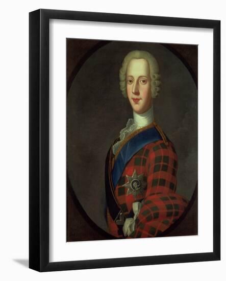 Prince Charles Edward Stuart (Bonnie Prince Charlie, 1720-88)-Robert Strange-Framed Giclee Print