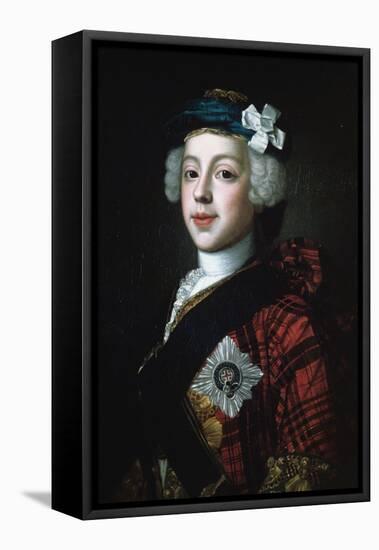 Prince Charles Edward Stuart (Bonnie Prince Charlie)-William Mosman-Framed Stretched Canvas