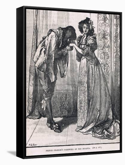 Prince Charles Farewell of the Infanta 1623-Mary L. Gow-Framed Stretched Canvas