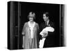 Prince Charles Holds Baby Son William Leaving Hospital with Princess Diana-null-Stretched Canvas