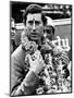 Prince Charles in India Wears Garland Around Neck c.1978-null-Mounted Photographic Print