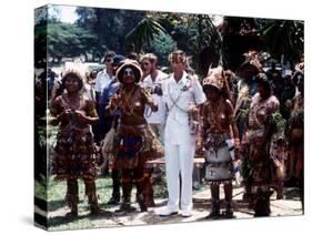 Prince Charles in Papua New Guinea Crowned 10th Lapan of Manus August 1984-null-Stretched Canvas