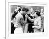 Prince Charles Kisses Hand of Mother Queen Elizabeth II After Presented with a Consolation Prize-null-Framed Photographic Print