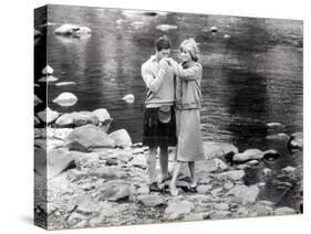 Prince Charles Kissing the Hand of Princess Diana While on Honeymoon at Balmoral Scotland, 1981-null-Stretched Canvas