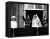 Prince Charles, Lady Diana, Queen Elizabeth II,Prince Philip on Balcony at Buckingham Palace-null-Framed Stretched Canvas