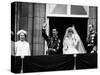 Prince Charles, Lady Diana, Queen Elizabeth II,Prince Philip on Balcony at Buckingham Palace-null-Stretched Canvas