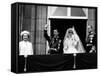 Prince Charles, Lady Diana, Queen Elizabeth II,Prince Philip on Balcony at Buckingham Palace-null-Framed Stretched Canvas