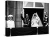 Prince Charles, Lady Diana, Queen Elizabeth II,Prince Philip on Balcony at Buckingham Palace-null-Stretched Canvas