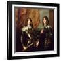 Prince Charles Louis Elector Palatine and His Brother, Prince Rupert of the Palatinate, 1637-Sir Anthony Van Dyck-Framed Giclee Print