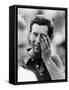 Prince Charles Off the Field During a Game of Polo June 1987-null-Framed Stretched Canvas