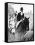 Prince Charles on the Duke of Beaufort's Hunt in the Gloucester Countryside-null-Framed Stretched Canvas