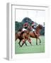 Prince Charles Playing Polo at Smiths Lawn, Windsor May 1987-null-Framed Photographic Print