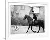 Prince Charles Prince of Wales Going Hunting on His Horse with His Dog March 1981-null-Framed Photographic Print