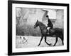 Prince Charles Prince of Wales Going Hunting on His Horse with His Dog March 1981-null-Framed Photographic Print