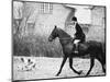 Prince Charles Prince of Wales Going Hunting on His Horse with His Dog March 1981-null-Mounted Photographic Print