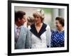 Prince Charles, Princess Diana and Queen Elizabeth Outside Clarence House For Queen's 87th Birthday-null-Framed Photographic Print