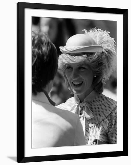 Prince Charles Princess Diana July 1983 Royal Visits Canada-null-Framed Photographic Print